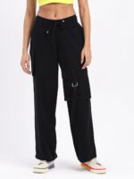 God’s Club Women Baggy Fit High Rise Black Stretchable Jeans - Image 2