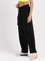 God’s Club Women Baggy Fit High Rise Black Stretchable Jeans - Image 3