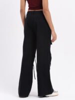 God’s Club Women Wide Leg High Rise Black Stretchable Jeans - Image 4