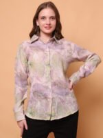 God’s Club Women Pink Printed Shirt - Image 2