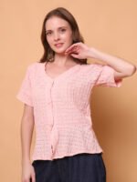 God’s Club Women Solid Pink Top - Image 3