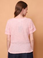 God’s Club Women Solid Pink Top - Image 4