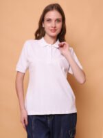 God’s Club Women Regular Fit Solid White T-shirt - Image 2