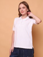 God’s Club Women Regular Fit Solid White T-shirt - Image 3