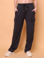 God’s Club Women Cargo Fit High Rise Grey Trousers Pants - Image 2
