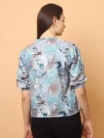God’s Club Women Blue Print Top - Image 4