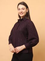 God’s Club Women Dark Brown Shirt - Image 3