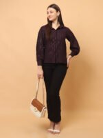 God’s Club Women Dark Brown Shirt