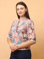 God’s Club Women Rust Print Top - Image 2