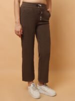 God’s Club Women Cargo Fit High Rise Brown Trousers Pants - Image 3
