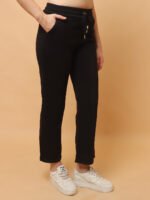 God’s Club Women Cargo Fit High Rise Black Trousers Pants - Image 3