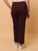 God’s Club Women Cargo Fit High Rise Wine Trousers Pants - Image 4
