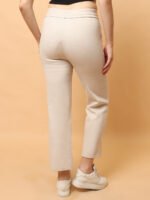 God’s Club Women Cargo Fit High Rise Fawn Trousers Pants - Image 4