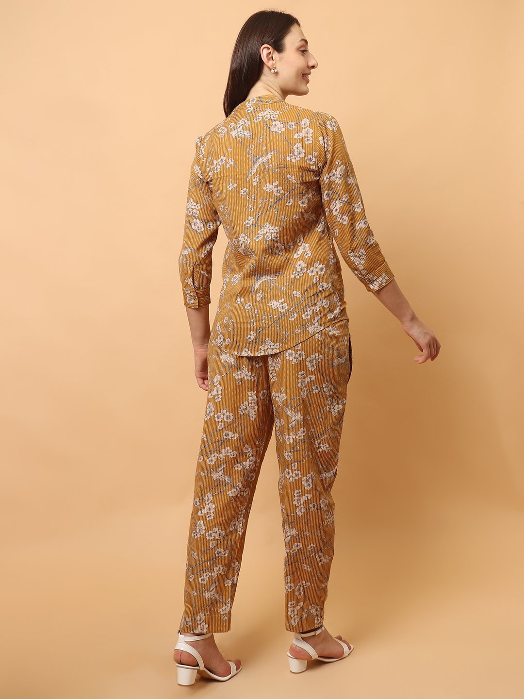 IMG_7473 God’s Club Women Solid Yellow Co-Ord Set - Image 4