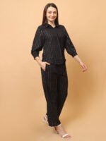God’s Club Women Solid Black Co-Ord Set - Image 4