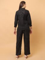 God’s Club Women Solid Black Co-Ord Set - Image 3