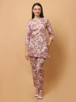 God’s Club Women Solid Cream Co-Ord Set - Image 2