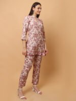 God’s Club Women Solid Cream Co-Ord Set - Image 3