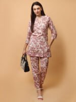 God’s Club Women Solid Cream Co-Ord Set