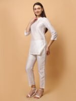 God’s Club Women Solid White Co-Ord Set - Image 3