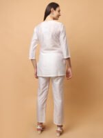 God’s Club Women Solid White Co-Ord Set - Image 4