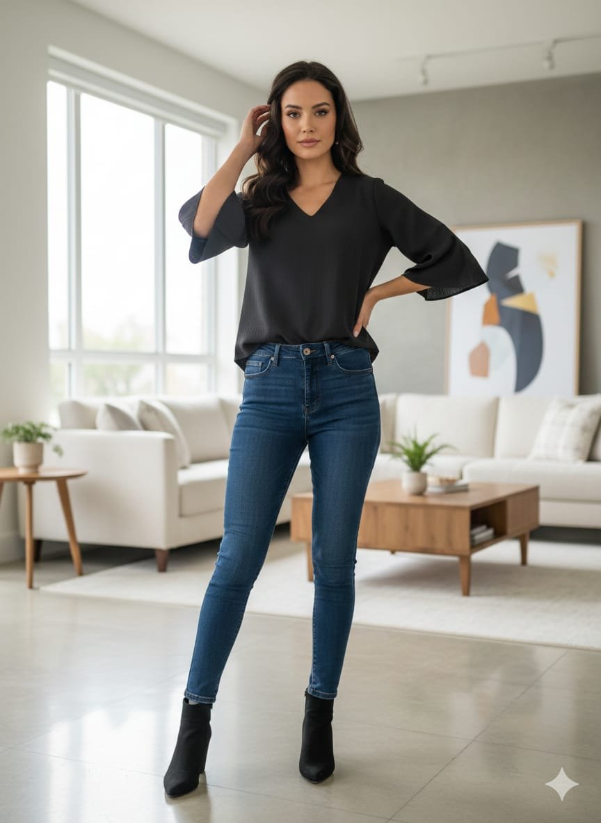 WhatsApp Image 2026-02-16 at 7.15.42 PM God’s Club Women Black Top - Image 1