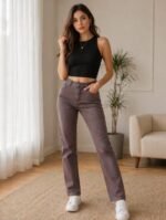 God’s Club Women Slim Fit Fit High Rise Purple Stretchable Jeans