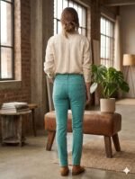 God’s Club Women Slim Fit Fit High Rise Mint Green Stretchable Jeans - Image 4